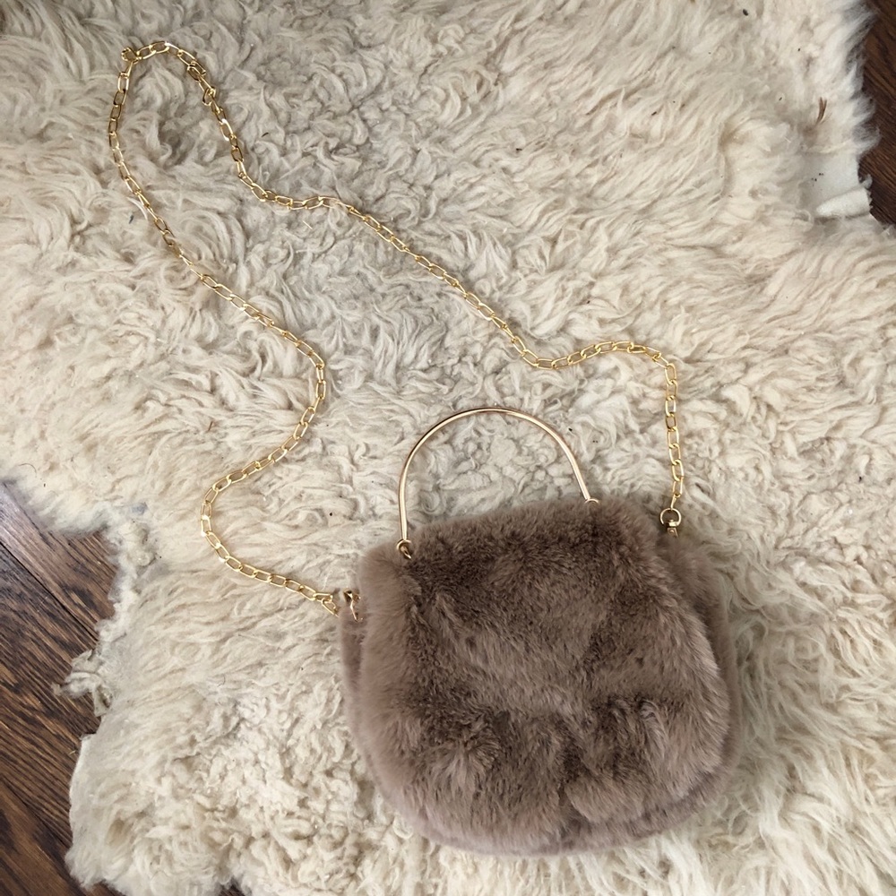 Faux Fur Crossbody Bag